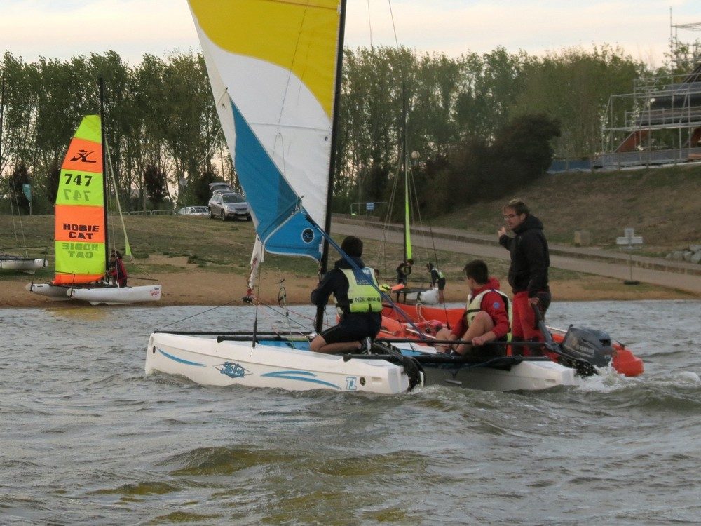 Cours particulier d'un moniteur au lac de Maine