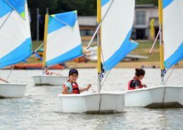 Navigation avec optimisit en groupe au club NDC Voile Angers