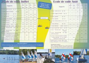 Brochure stage voile été 2018