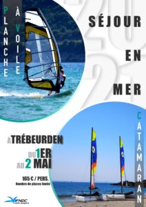 Affiche séjour catamaran/planche à voile