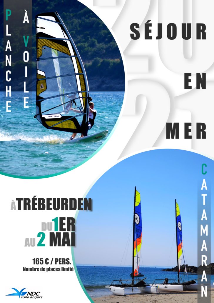 Affiche séjour catamaran/planche à voile